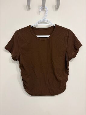 lululemon athletica Brown All It Takes Ribbed Nulu T-Shirt